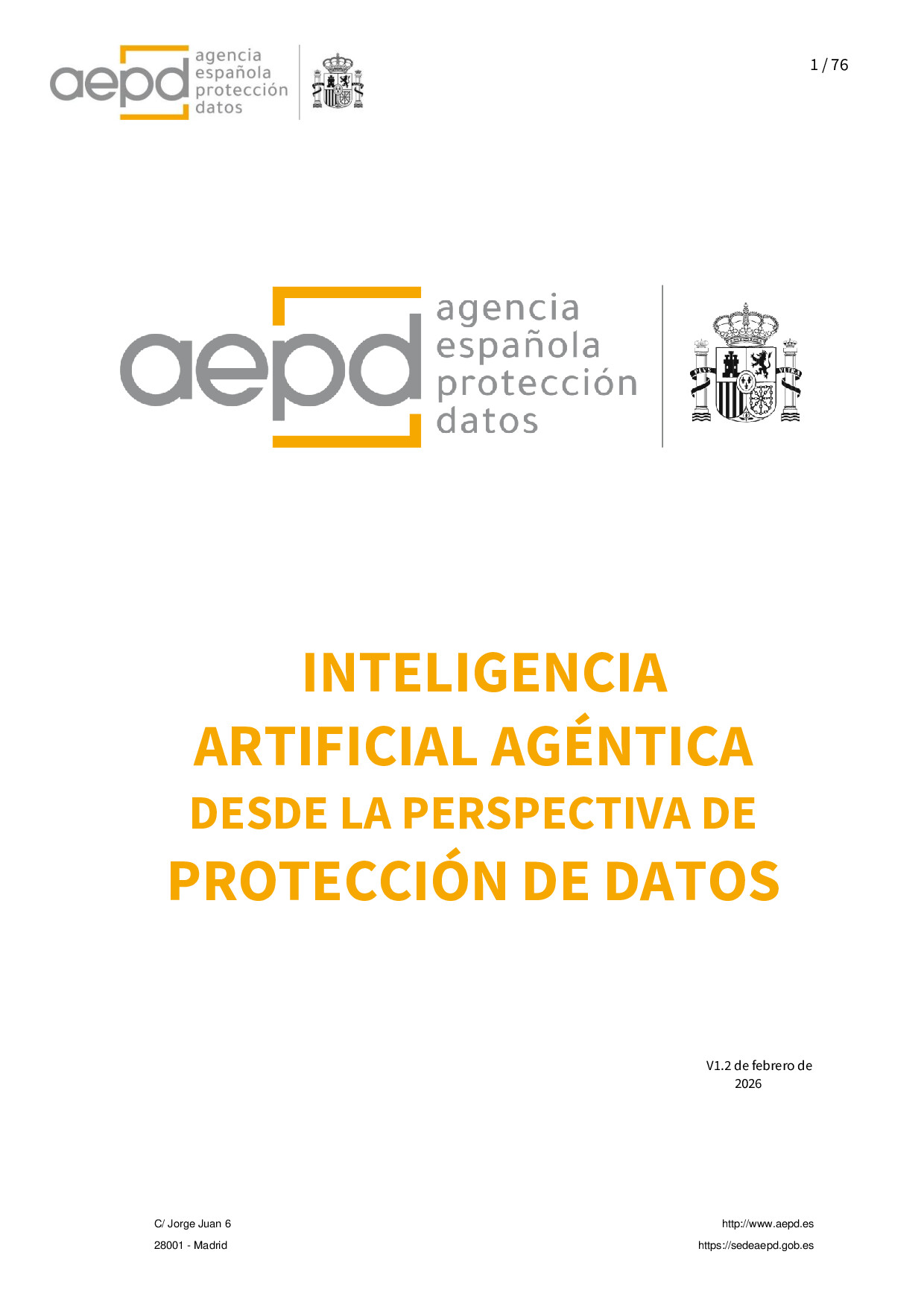 Inteligencia artificial agéntica desde la perspectiva de protección de datos