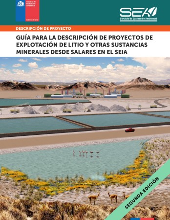 Portada de Guía para la descripción de proyectos de explotación de litio y otras sustancias minerales desde salares en el SEIA