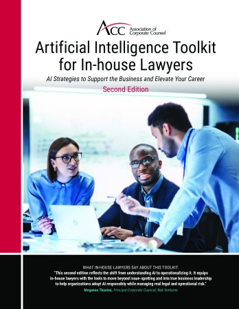 Portada de Artificial Intelligence Toolkit for In-house Lawyers: AI Strategies to Support the Business and Elevate Your Career
